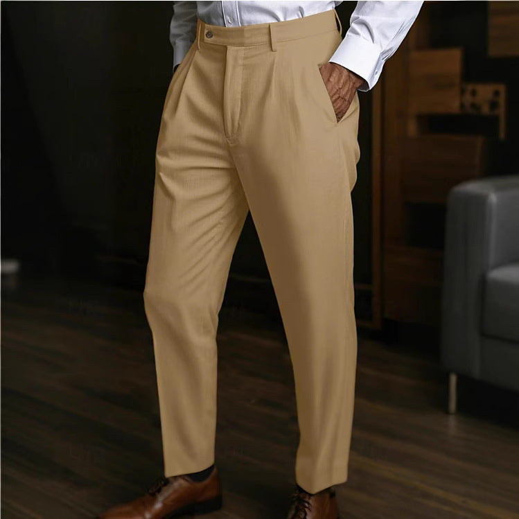 Men's Linen Pocket Flat Comfortable Breathable Trousers