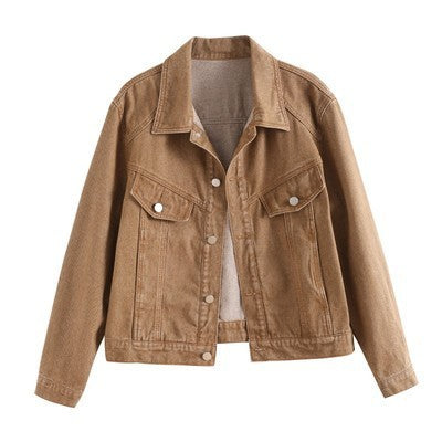 Hong Kong Style Denim Khaki Overalls