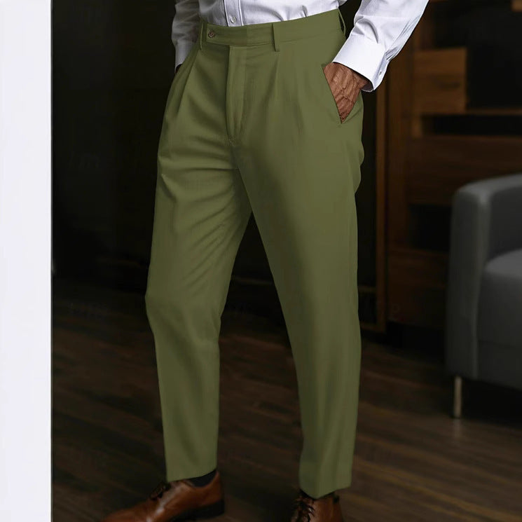 Men's Linen Pocket Flat Comfortable Breathable Trousers