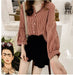 Blouses Shirts Women Loose Large Size M-4XL Plaid All-match