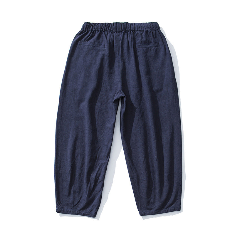 Man with wide legs pants