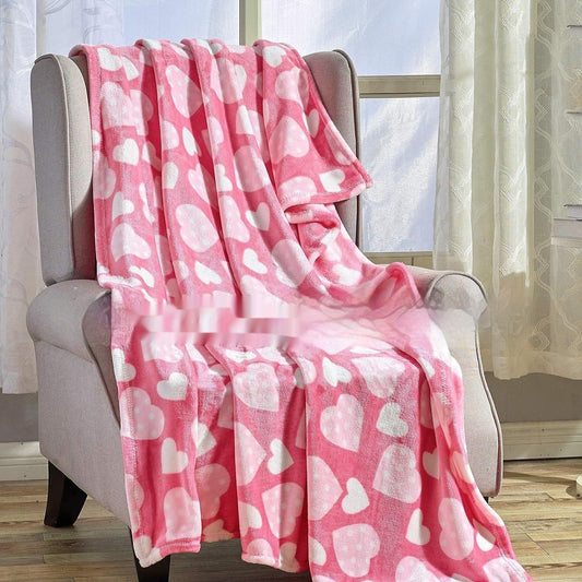 Valentine's Day Gift Small Love Holiday Gift Christmas Flannel Blanket