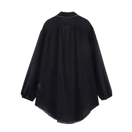 European And American Style Design Long Shirt