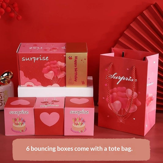 Valentines Day Surprise Pop-up Red Envelope Box With A Ceremonial Feel Birthday Gift Box
