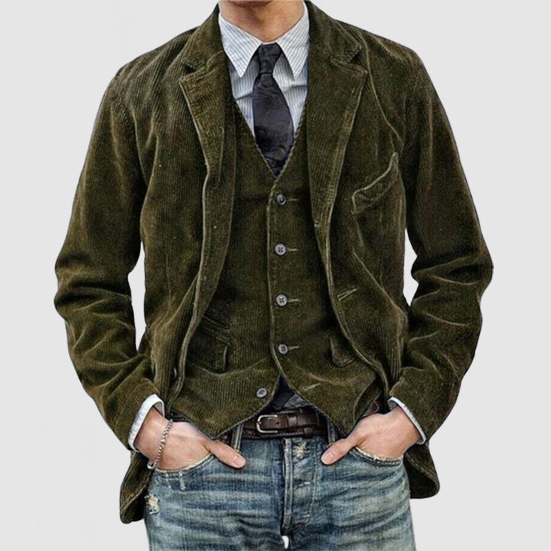 Fashionable Minimalist Retro Designed Mens Suit