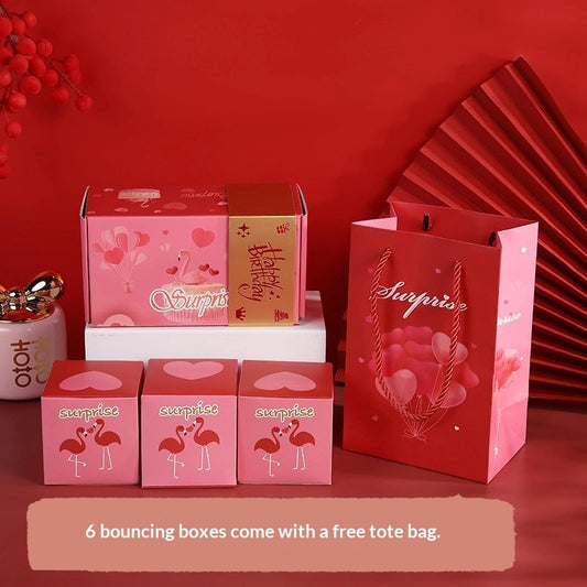Valentines Day Surprise Pop-up Red Envelope Box With A Ceremonial Feel Birthday Gift Box