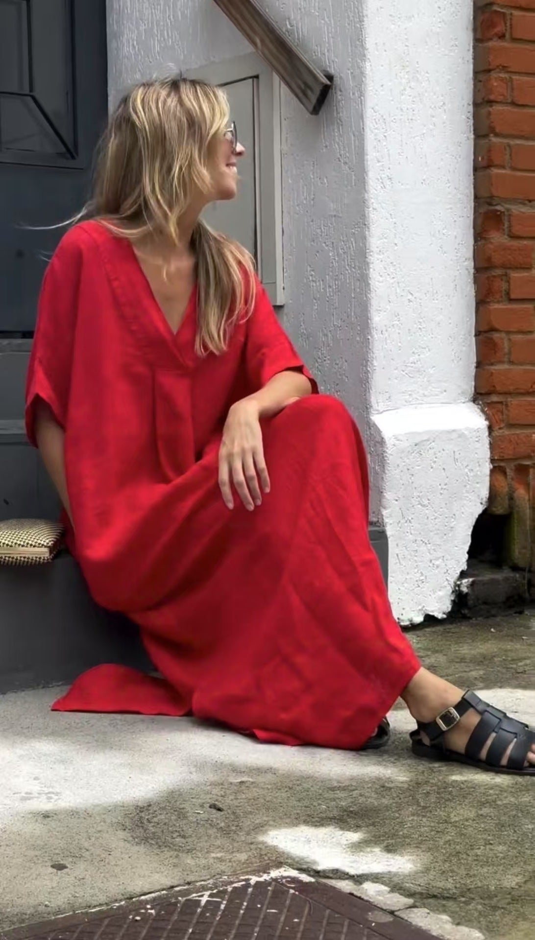 Chest Pleated Dress Slim Fit