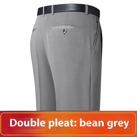 Men's Middle-aged And Elderly Suit Pants Plus-sized Plus Size High Waist