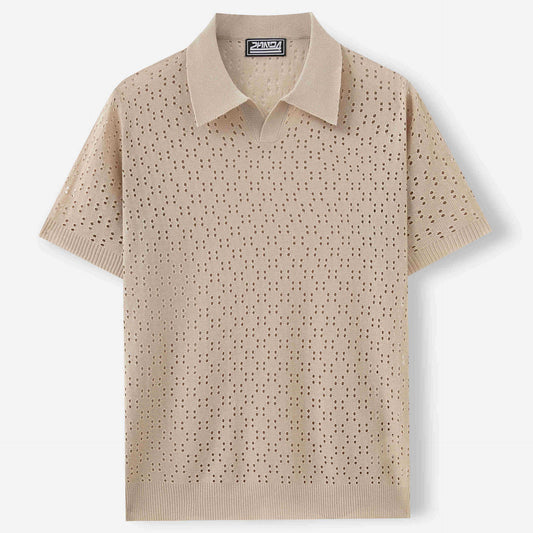 Fashion Dovetail Collar Tencel Men's Casual Sweater