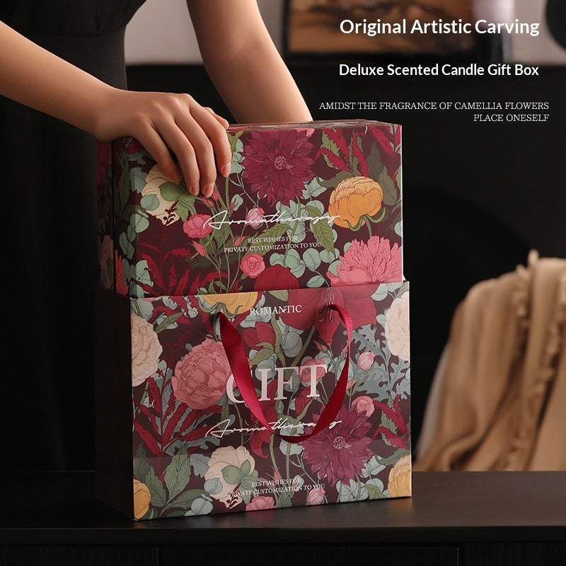 Blossom Tales Creative Valentines Day Aromatherapy Candle Gift Set