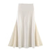 Spring And Summer Double-sided Lace High Open Fishtail Large Swing Satin Dress Skirt Skirt