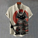 Printed 3D Mens Cardigan Hawaiian Short-sleeve Shirt