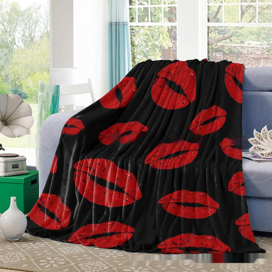 Valentine's Day Gift Small Love Holiday Gift Christmas Flannel Blanket