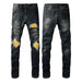 European And American Fashion Street Fashion Close-fitting And Slim-fitting Skinny Jeans