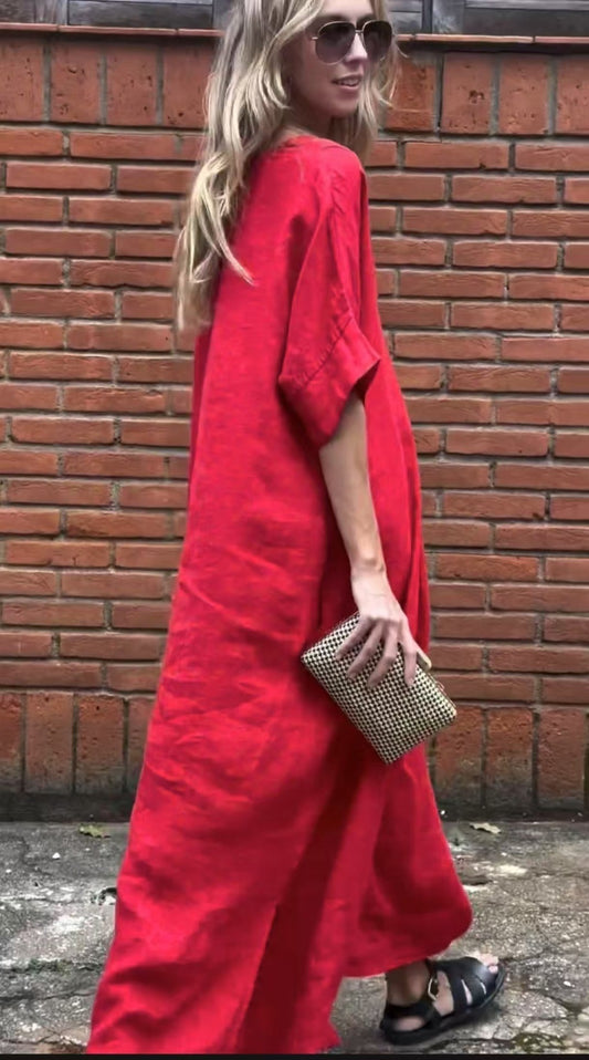 Chest Pleated Dress Slim Fit