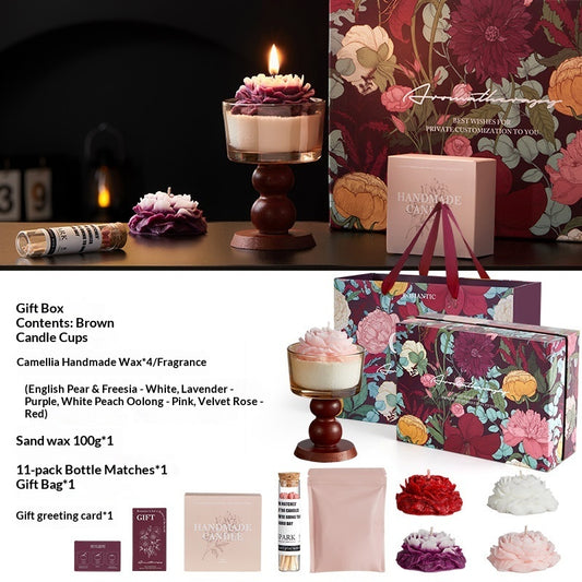 Blossom Tales Creative Valentines Day Aromatherapy Candle Gift Set