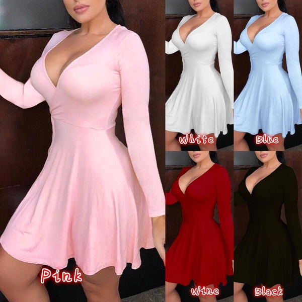 Dress Sexy A-line Draped Pure Color Femme Spring Mini Short