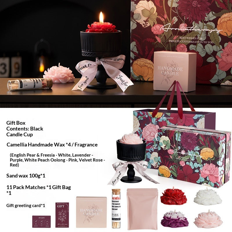 Blossom Tales Creative Valentines Day Aromatherapy Candle Gift Set
