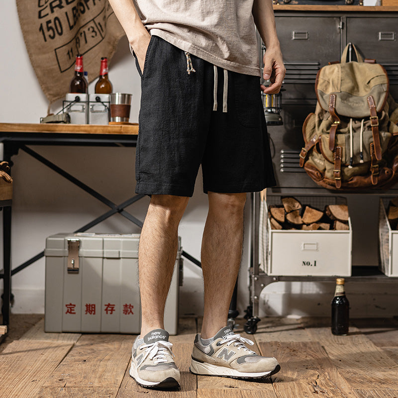 Summer Moisture Absorption Breathable And Loose Casual Men's Pants