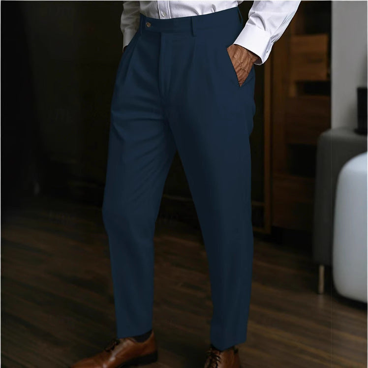 Men's Linen Pocket Flat Comfortable Breathable Trousers