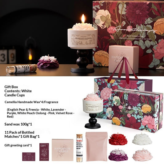Blossom Tales Creative Valentines Day Aromatherapy Candle Gift Set