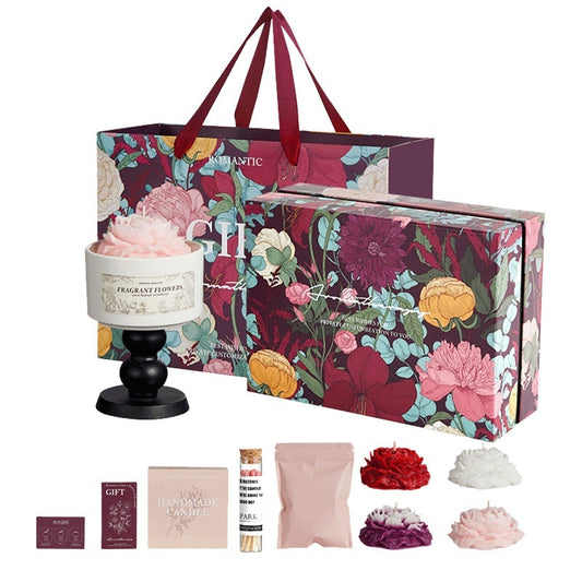 Blossom Tales Creative Valentines Day Aromatherapy Candle Gift Set