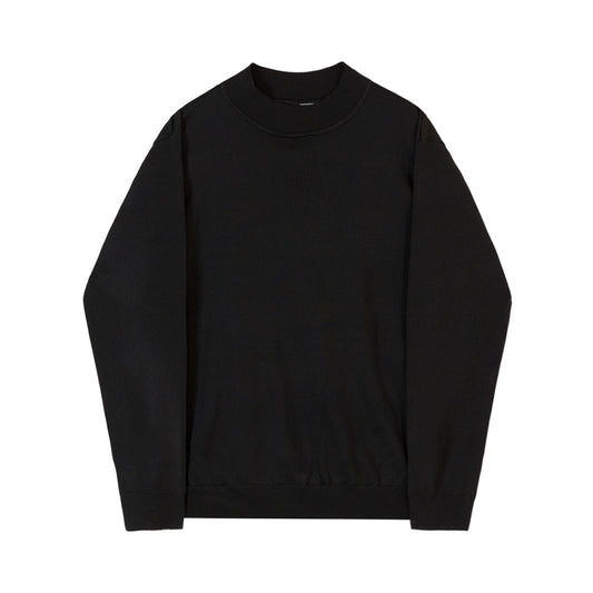 All-match Bottoming Shirt For Men Mock Neck Sweater
