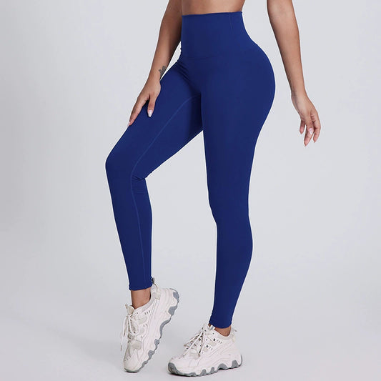 European And American Bright Yoga Pants Outer Wear Nude Feel Hip Lifting
