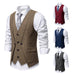 European And American Style Retro Vest Man Host Formal Dress Fake Two-pieces Coats